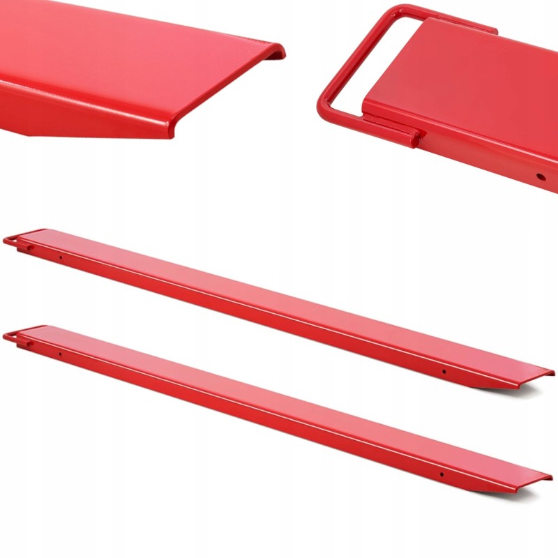 Extensions for forklift crane forks, open, 100 x 60 mm, length 1830