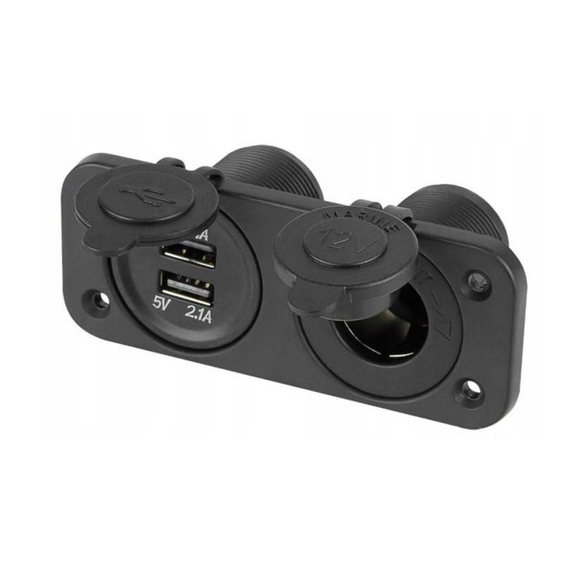 Built-in charger socket 12v 2x USB