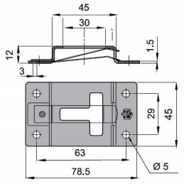 Lock, catch, door limiter, ss