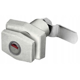 Rectangular white flap lock