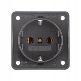Berker 230v anthracite socket for a camper