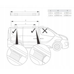 Adapter for awning pw vivaro traffic talento nv300
