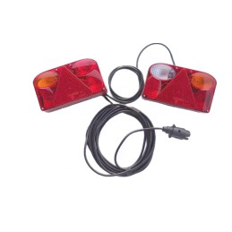 Trailer lamp, combined trailer lamp, left