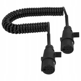 Spiral cable for trailer 7 pin type n 24v 4m