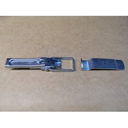 Galvanized surface-mounted side lock with a catch