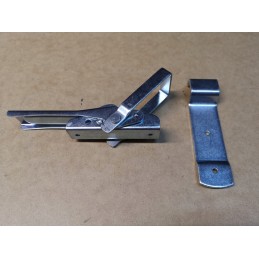 Galvanized surface-mounted side lock with a catch