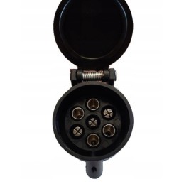 The 7-pin socket on the trailer is durable