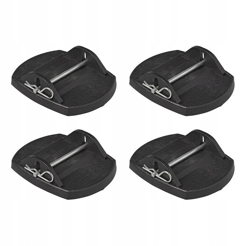 Caravan support leg and foot set