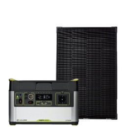 Genetaror 91ah generator with solar 100w MPPT camper