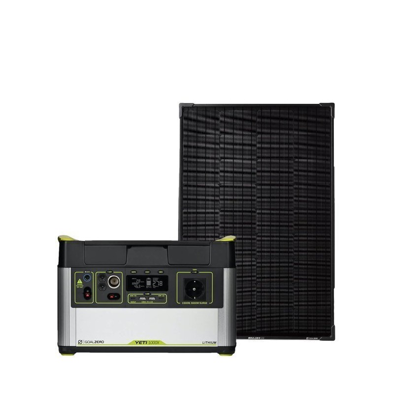 Genetaror 91ah generator with solar 100w MPPT camper