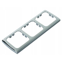 Frame housing electrical socket Presto chrome 10000