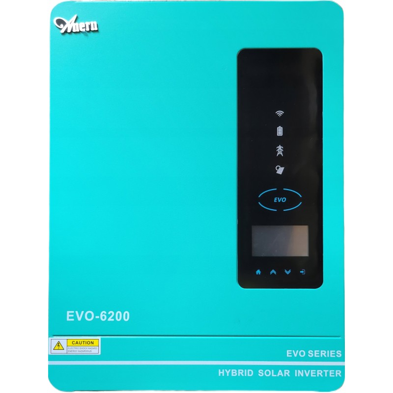 Inverter off grid hybrid solar 6 2kw 48v 120a anern