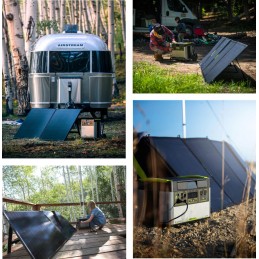 Generator generator 42ah with solar 100w camper 230v