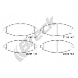 The front brake pad set fits Chevrolet Camaro Matiz Spark