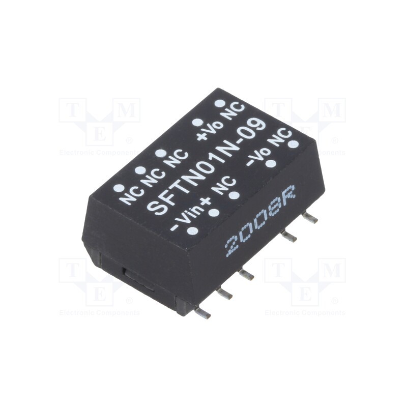 1 pcs x MEAN WELL - SFTN01N-09 - Converter: DC/DC, 1W, Uin: 21.6÷26.4V, Uout: 9VDC, Iout: 11.1÷111mA