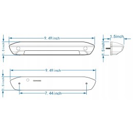 Outdoor LED lamp for a 12v camper under the awning