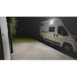 Outdoor LED lamp for a 12v camper under the awning