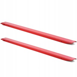 Extensions for forklift crane forks open 125 x 60 mm length 2438