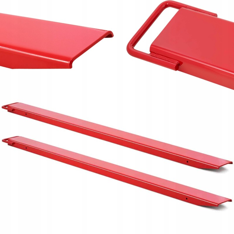 Extensions for forklift crane forks, open, 125 x 60 mm, length 2085