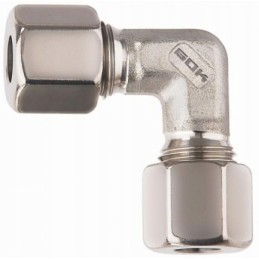 Angle screw connection, gok rvs gas connection, 8 mm