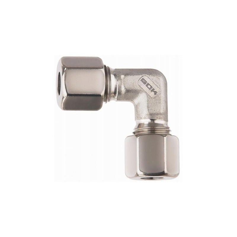 Angle screw connection, gok rvs gas connection, 8 mm