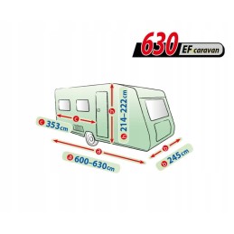 Perfect garage tarpaulin cover for caravan 600 630