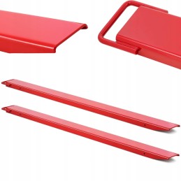 Extensions for forklift crane forks open 125 x 60 mm length 1830