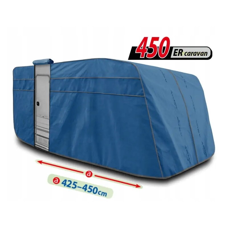 Perfect garage tarpaulin cover for caravan 425 450