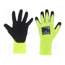 1 set x WONDER GRIP - 52936 - Protective gloves, Size: 8,M, green (light), polyester, Opty