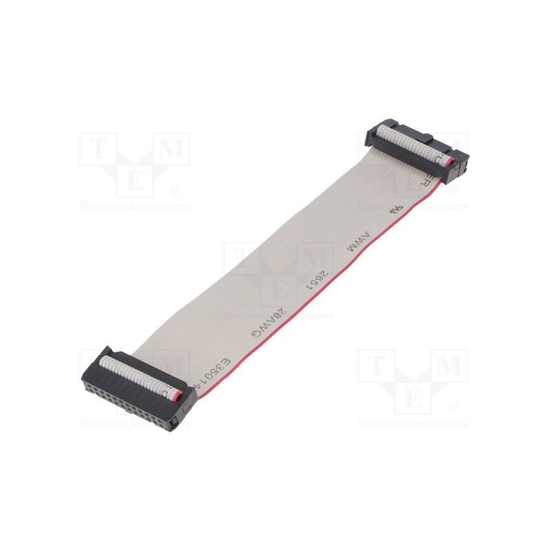 1 pcs x AMPHENOL - FC24600-S - Ribbon cable with IDC connectors, Cable ph: 1.27mm, 0.6m