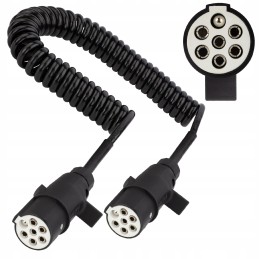 Spiral cable for trailer 7 pin type S 24v 4m