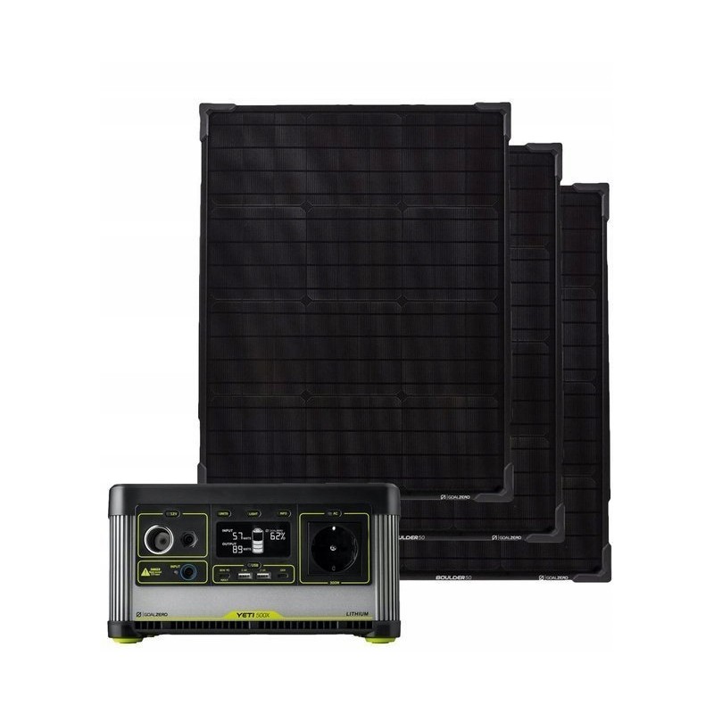 Mobile silent odorless solar generator 42ah 4x4