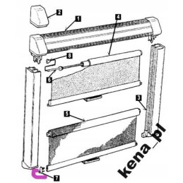 Attach the hook to the end of the Dometic 2 mosquito net blind