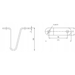 Drawbar bracket for steelpress trailer
