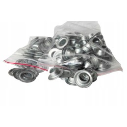 Eyelets for banner tarpaulins 16 mm, galvanized, 100 pcs