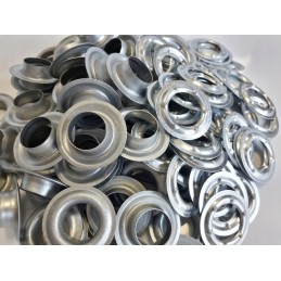 Eyelets for banner tarpaulins 16 mm, galvanized, 100 pcs