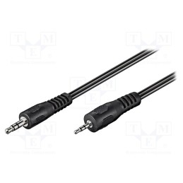 1 pcs x Goobay - 50459 - Cable, Jack 2.5mm 3pin plug,Jack 3.5mm 3pin plug, 2m, black