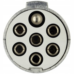 Spiral semi-trailer cable, metal plug, 7 pin, type S, 4 m