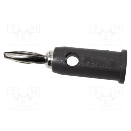 1 pcs x MUELLER ELECTRIC - BU-P1809-0 - Plug, 4mm banana, banana 4mm plug,Jackplug, 5A, 2.5kVDC, black