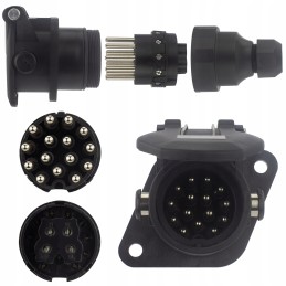 ADR socket 15 pin 24v for truck trailer semi-trailer