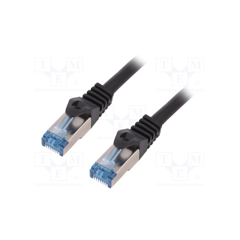 1 pcs x LOGILINK - CQ3043S - Patch cord, S/FTP, 6a, stranded, Cu, LSZH, black, 1.5m, 27AWG