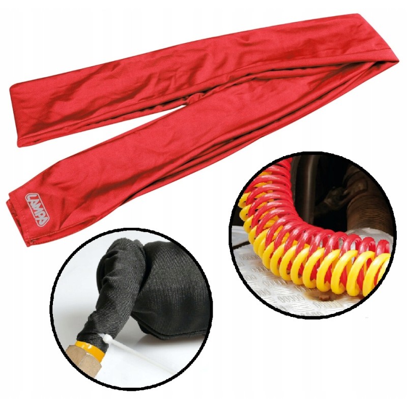 Cover for spiral cables for truck semi-trailer, cover 220cm, red