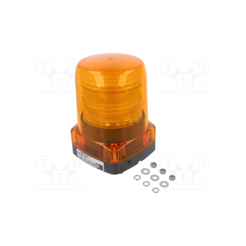 1 pcs x PATLITE - LFH-24-Y - Signaller: lighting, blinking light, amber, LFH, 24VDC, IP66