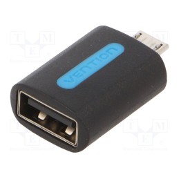 1 pcs x VENTION - CDVB0 - Adapter, USB 2.0, USB A socket,USB B micro plug, nickel plated