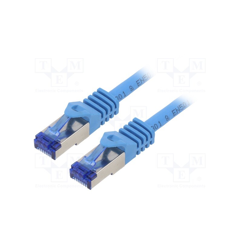 1 pcs x LOGILINK - C6A026S - Patch cord, S/FTP, 6a, stranded, Cu, LSZH, blue, 0.5m, 26AWG