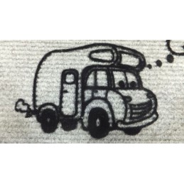 Doormat for a derby flock camper trailer 40x60 cm arisol