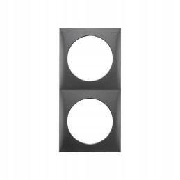 Berker anthracite double frame for a camper