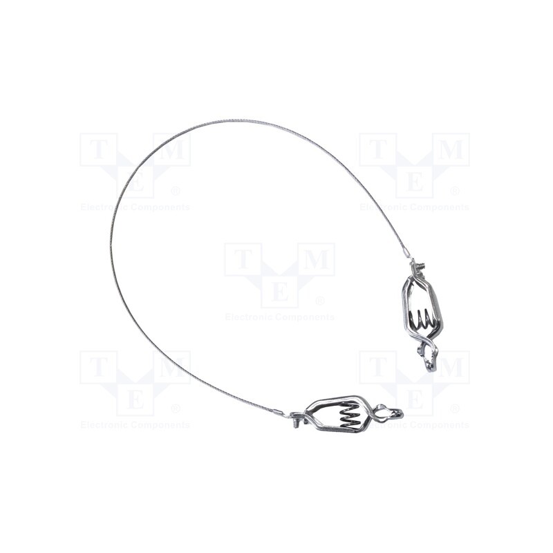 1 pcs x MUELLER ELECTRIC - AI-000441 - Ground/earth cable, both sides,aligator clip, Len: 0.38m
