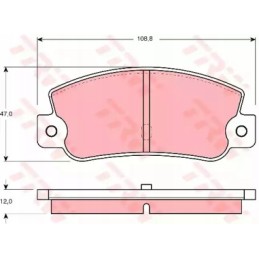 Brake pads Fiat Croma 85 96 rear