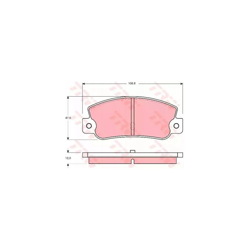 Brake pads Fiat Croma 85 96 rear